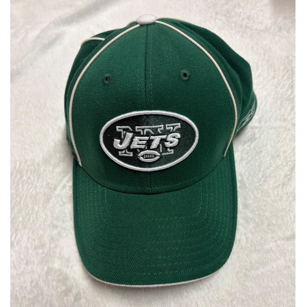 Reebok New York Jets Hat Mens Green NFL Football Embroidered OSFA Baseball Cap